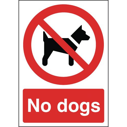 297X210MM NO DOGS - RIGID