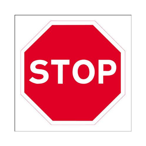STOP - STANCHION SIGN