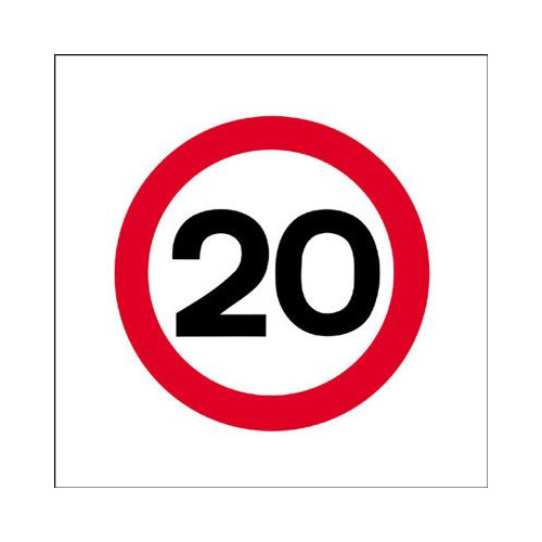 20MPH - STANCHION SIGN