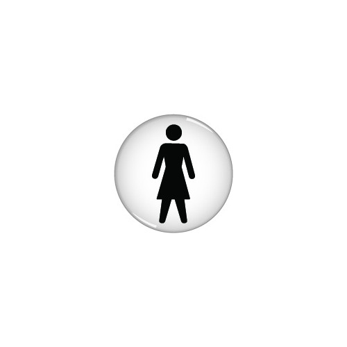 LADIES SYMBOL DOMED ACRYLIC SIGN