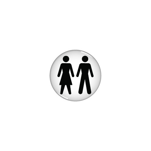 UNISEX SYMBOL DOMED ACRYLIC SIGN
