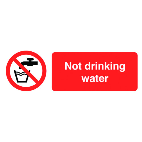 50X150MM NOT DRINKING WATER - PK OF 6