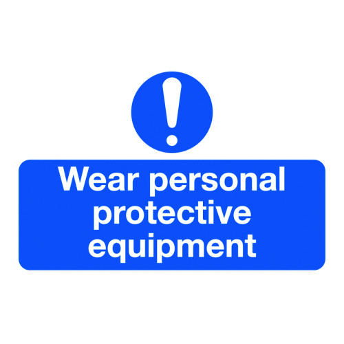 WEAR PERSONAL PROTECTIVE EQUIPMENT - LABELS (PK/6)