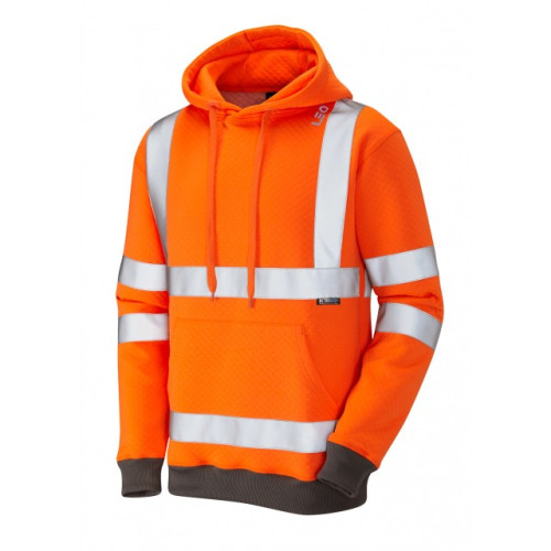 LEO GOODLEIGH HOODED SWEATSHIRT ORANGE - L