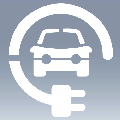 ELECTRIC VEHICLE CHARGING STENCIL - H.600 W.600 - STENCIL ONLY