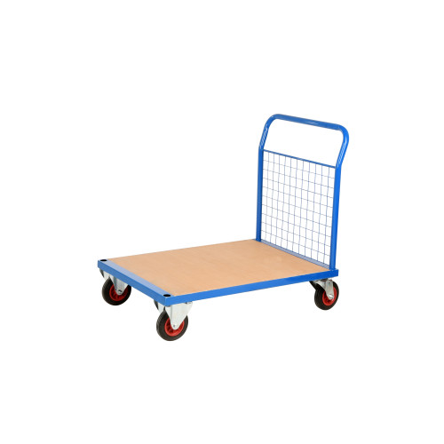 PLATFORM TROLLEY WITH SINGLE MESH END - 32KG