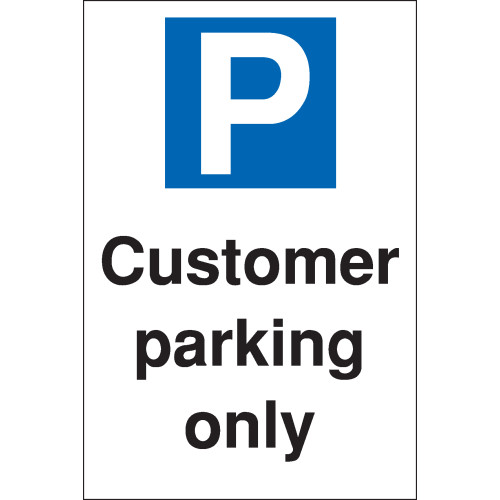 CUSTOMER PARKING ONLY