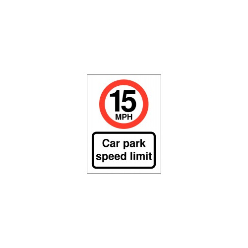 15MPH CAR PARK SPEED LIMIT
