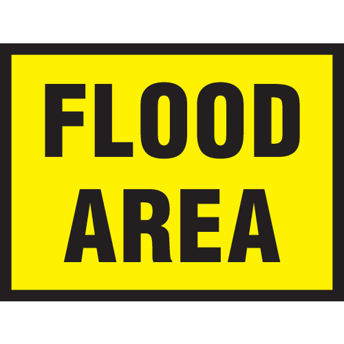 FLOOD AREA STANCHION SIGN - STANCHION SIGN
