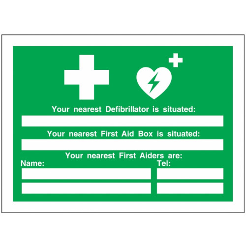YOUR NEAREST DEFIBRILLATOR IS SITUATED