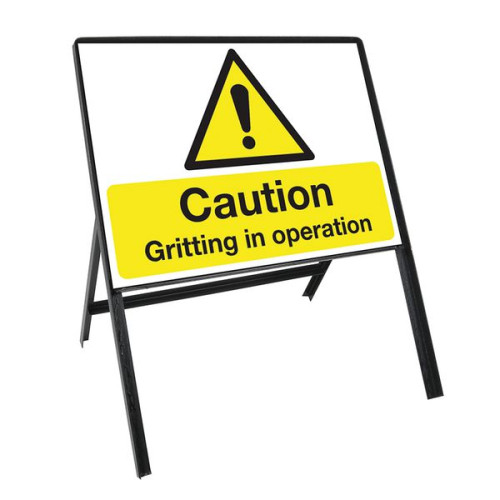 HEAVYDUTY TEMPORARY WINTER SIGN KIT - GRITTING