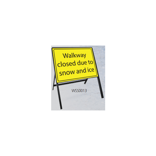 HEAVYDUTY TEMPORARY WINTER SIGN KIT - WALKWAY CLOSED