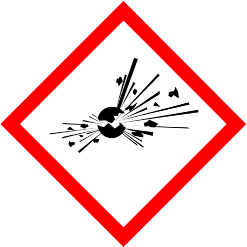 EXPLOSIVE SIGN - 100x100MM
