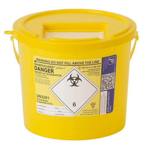 SHARPS DISPOSAL BIN 7L