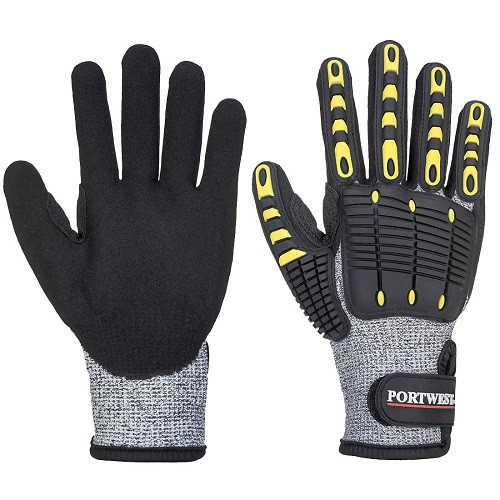 ANTI IMPACT CUT RESISTANT CUT LEVEL C GLOVE-GREY/BLACK-L/9