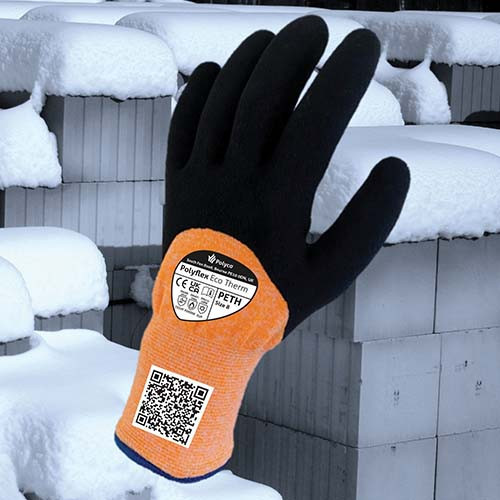 POLYCO POLYFLEX ECO THERM CUT LEVEL 3 GLOVE-ORANGE-L/9
