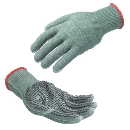 TILSATEC MEDIUM DUTY CUT CUT LEVEL E RESISTANT PVC DOTTED GLOVE-L/9