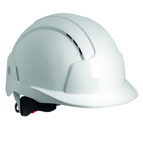 JSP EVOLITE VENTED WHEEL RATCHET SAFETY HELMET - WHITE