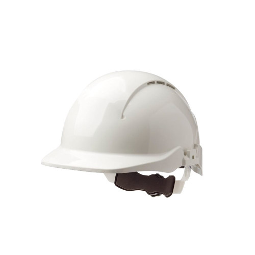 CONCEPT WHEEL RATCHET VENTED SAFETY HELMET - BLACK