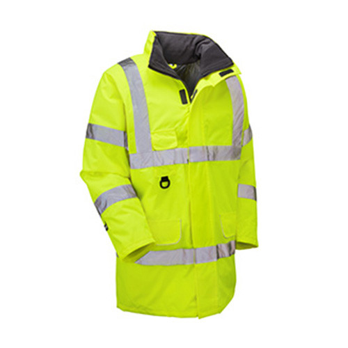 ROKWEAR SELBORNE HI-VIS STORMCOAT - YELLOW - L