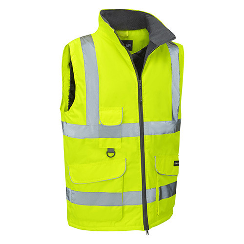 ROKWEAR WORMLEY HI-VIS BODYWARMER - YELLOW - L