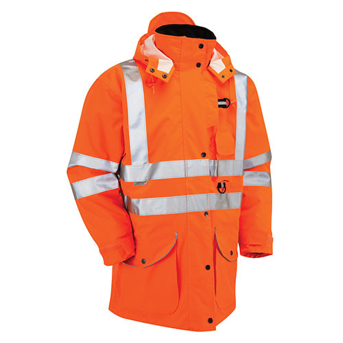 HI-VIS 7-IN-1 RAIL STORMCOAT - ORANGE - L