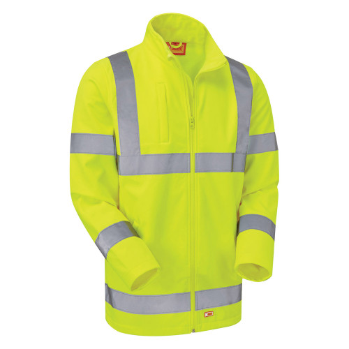 HI-VIS SOFTSHELL JACKET YW - YELLOW - L