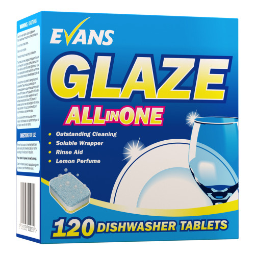 GLAZE ALL IN ONE DISHWASHER TABLETS BOX/120