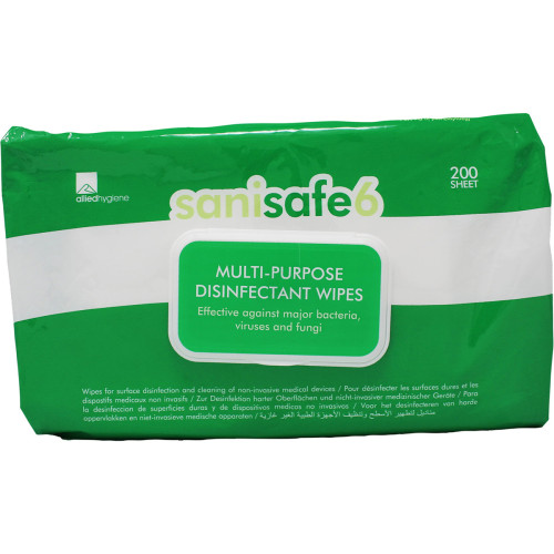SURFACE CLEANING & SANITISING WIPES PACK/200