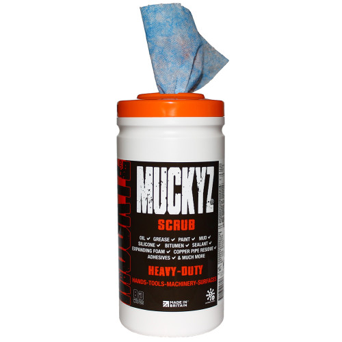 MUCKYZ SCRUB WIPES TUB/80