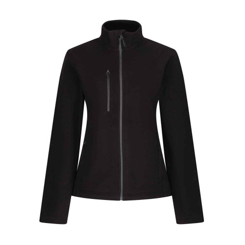 REGATTA LADIES HONESTLY MADE 100% RECYCLED FLEECE JACKET-BLACK-10/S
