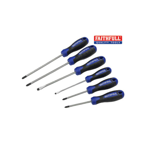 6 PIECE SOFT GRIP SCREWDRIVER SET