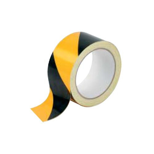 PVC SELF ADHESIVE HAZARD TAPE BLACK/YELLOW 50MM x 33M