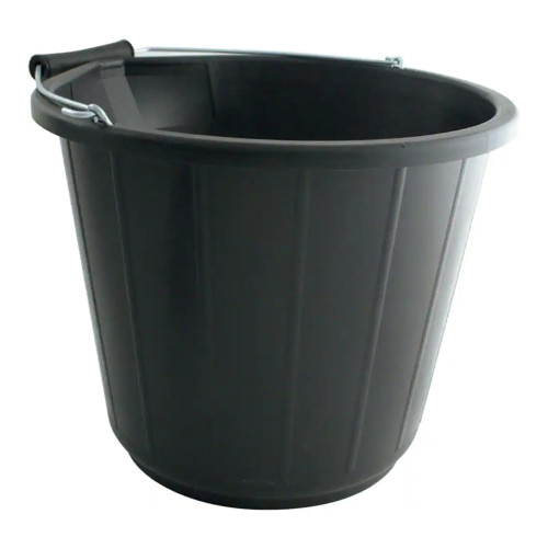 3 GALLON BUCKET BLACK