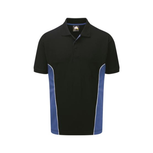 CONTRAST POLO SHIRT - NAVY/ROYAL - L