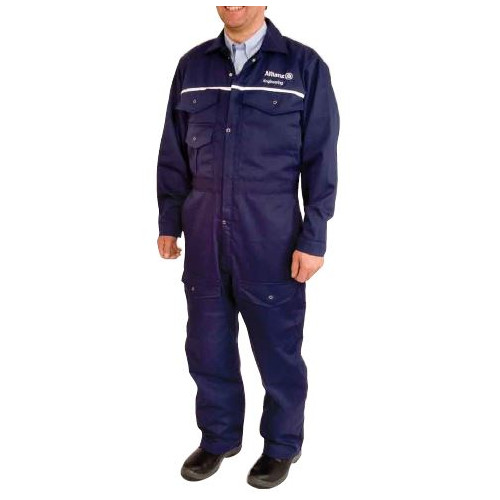 CONCEALED STUD ALLIANZ COVERALL - NAVY - 44R