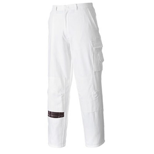 PAINTERS CARGO TROUSERS - WHITE - L - R