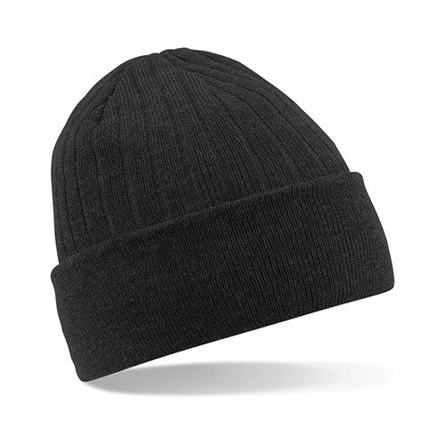 BEECHFIELD B447 THINSULATE BEANIE HAT - BLACK