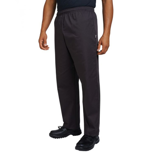 DENNYS AFD BUDGET CHEF TROUSERS - BLACK - 2XL