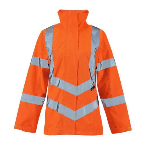 LADIES HI VIS ORANGE LIGHTWEIGHT JACKET-10