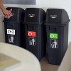 RECYCLING BINS - SET OF 3 X 60L