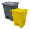 PEDAL BINS - 15L - SET OF 3 - YELLOW