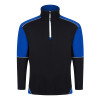 ORN Fireback 1/4 Zip Sweatshirt Black/Royal Blue