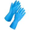Medium Weight Rubber Gloves Blue