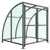 STRATFORD SHELTER WITH MESH GATES - 2 METRE PET G ROOF