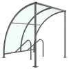 VS1 CYCLE SHELTER - 2 METRE - CLEAR PETG ROOF