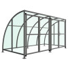 STRATFORD SHELTER WITH MESH GATES - 4 METRE PET G ROOF