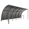 VS1 CYCLE SHELTER - 5 METRE - GALVANISED ROOF