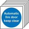 100X100MM AUTOMATIC FIRE DOOR KEEP CLEAR - RIGID PK OF 6