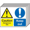 CAUTION DANGEROUS SITE KEEP OUT (PK/6)